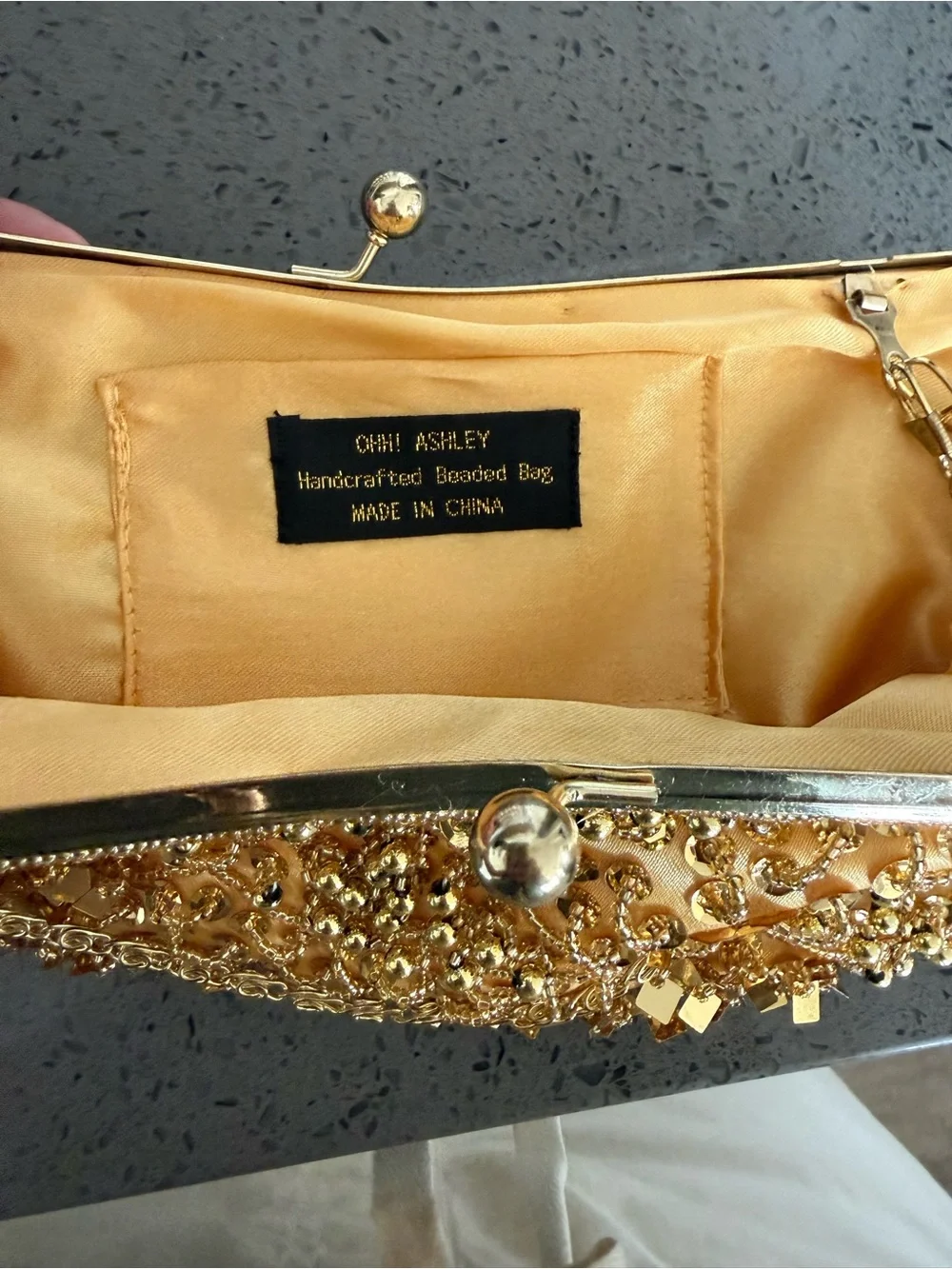 Ohh! Ashley Handcrafted Beaded Evening Clutch Purse